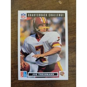 1991 Upper Deck Domino's Quarterback Challenge #44 Joe Theismann-NFL-Fresh Pull